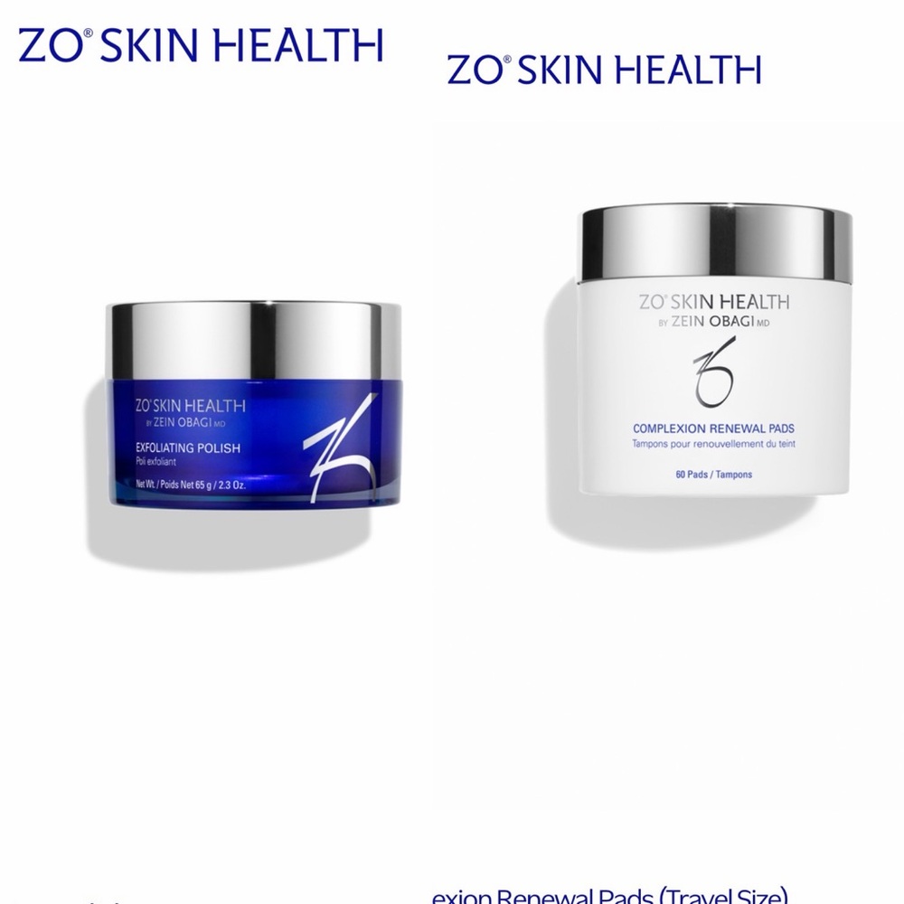 ZO Skin Health Exfoliating Polish/Renewal Pads (Travel Size-New with box)